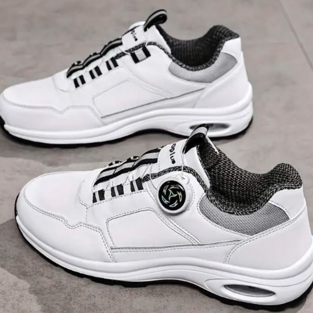 NEW AOPLUS Men's Lightweight Breathable Golf Shoes - Size 9